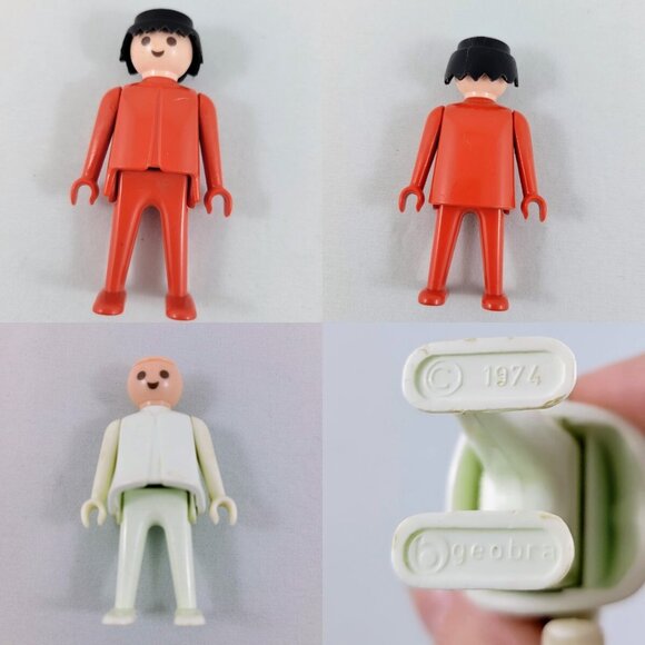 Geobra Playmobil Vintage 1974 Figures Western Sheriff Toys Lady Man Hats Figurin - Picture 11 of 12